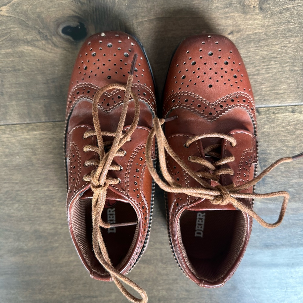 Deer Stags Brown Classic Oxford Shoes Toddler 8T